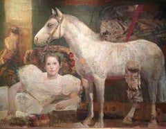 Vintage White Horse