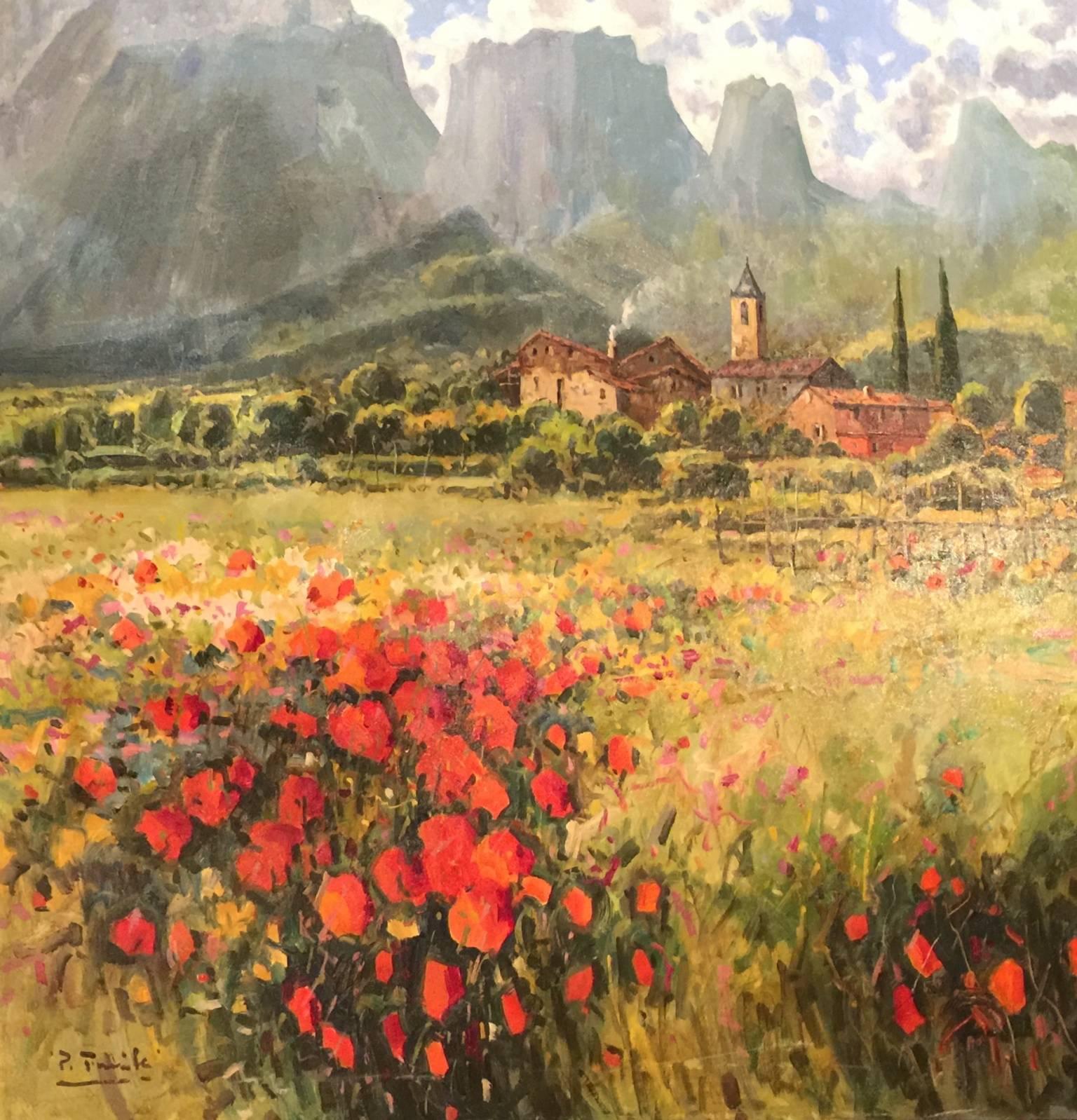 Pedro Fraile Landscape Painting - Joanetes, Genova, Spain