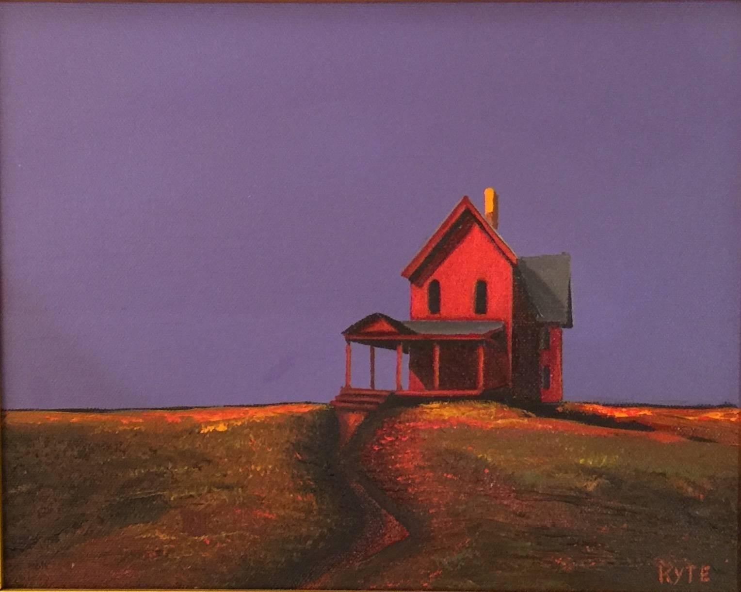 Red House - Painting by Gary Kyte