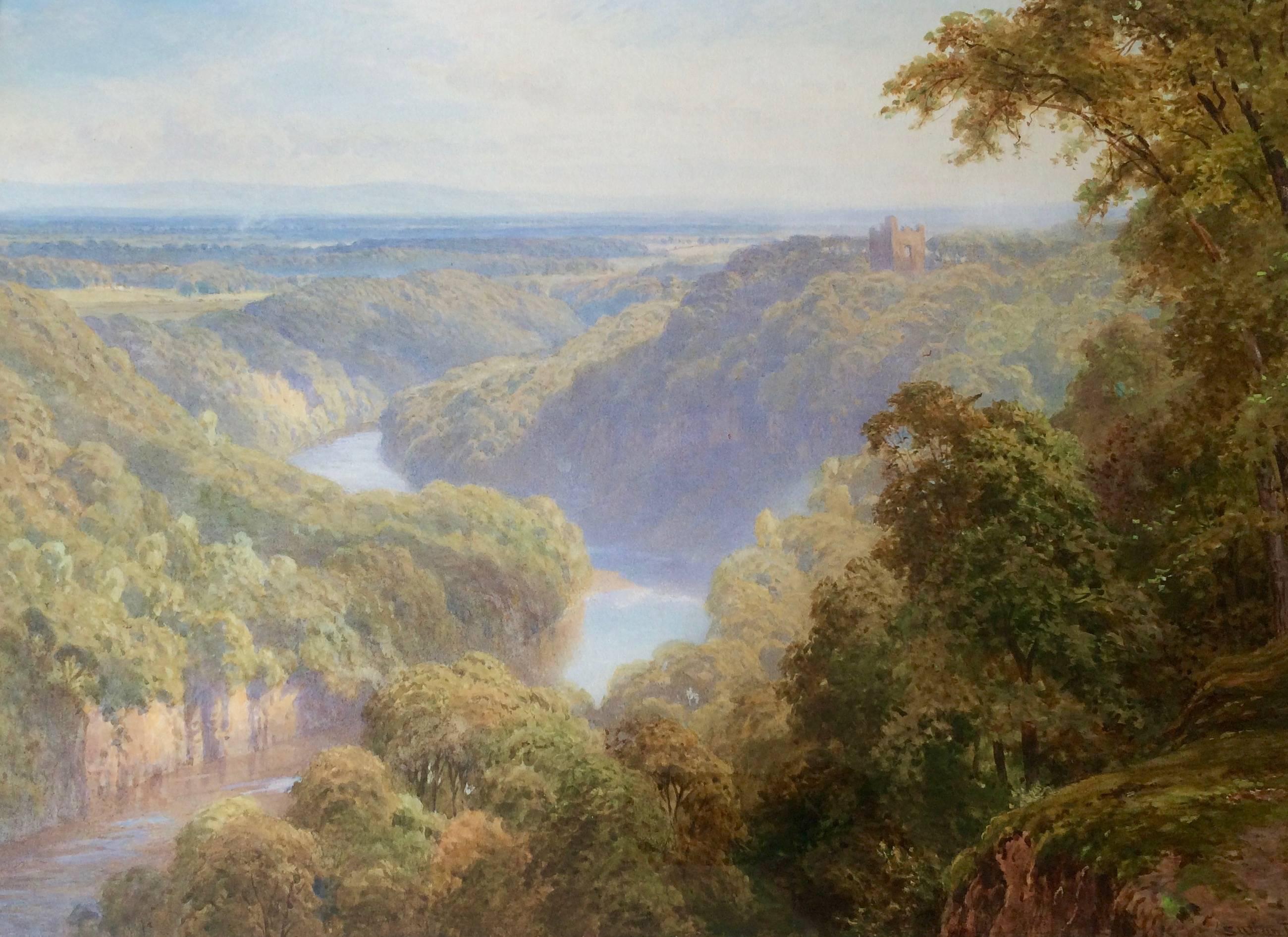 Mowbray Castle at Hackfall, North Yorkshire  - Art by Harry Sutton Palmer 