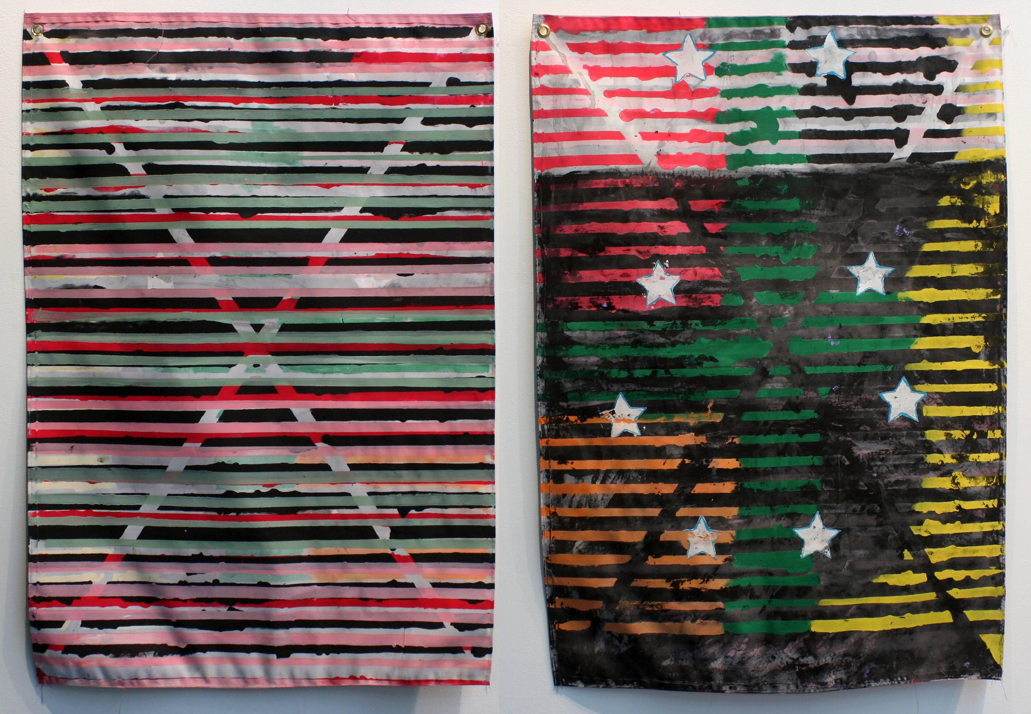 Matt Christy Abstract Painting - Untitled, Flag 9