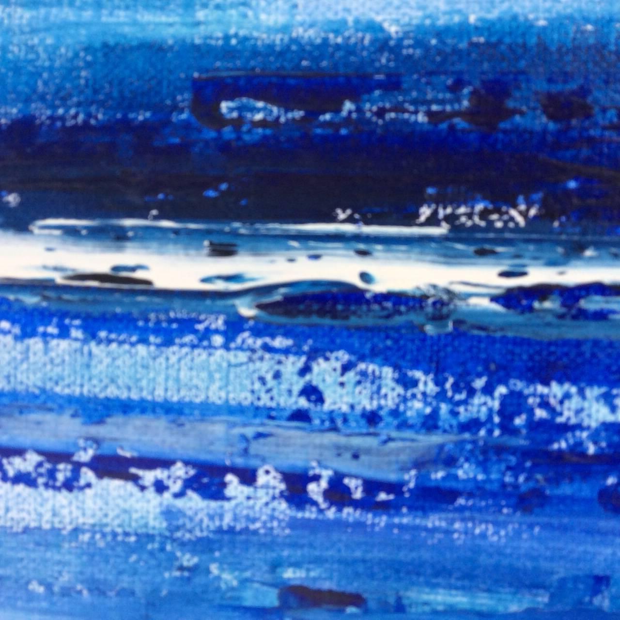 Blue Series #9 - Abstract Painting by Barbara Sussberg