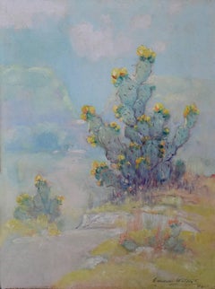 "Prickly Pear Cactus in Bloom"