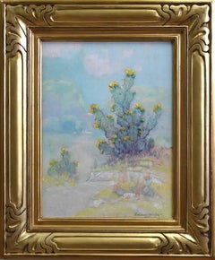 "Prickly Pear Cactus in Bloom"