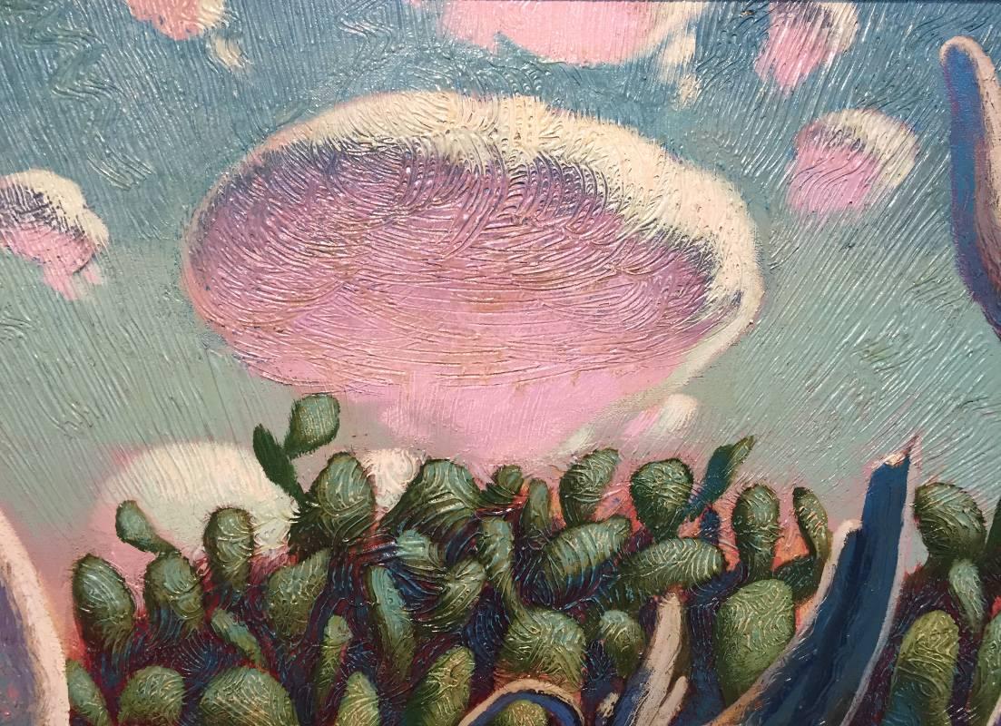 « crâne de cactus » - Painting de Ernesto Pacheco