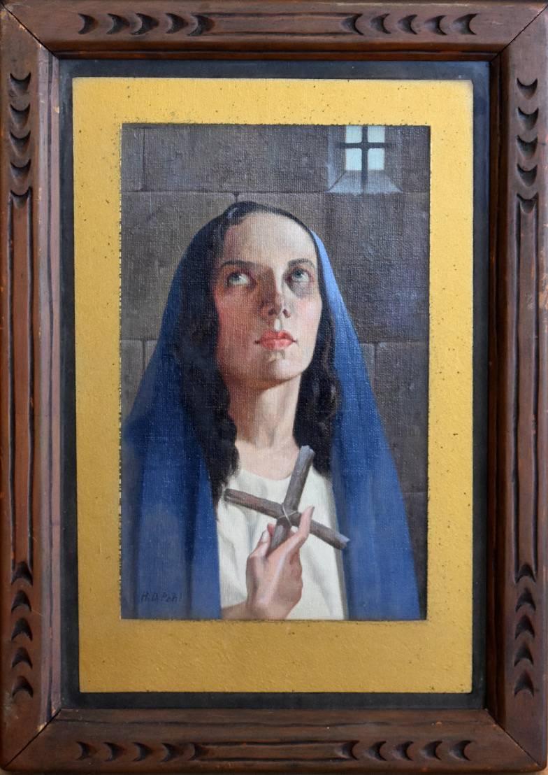 Portrait Painting Hugo Pohl - « Le Christian »   Peut-être un martyre ?