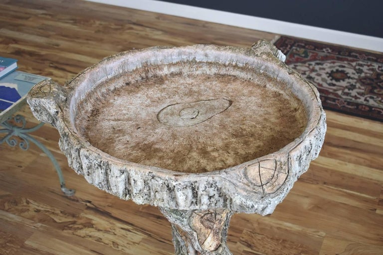 Sam Murray - Faux Bois Bird Bath San Antonio Texas Artist Concrete