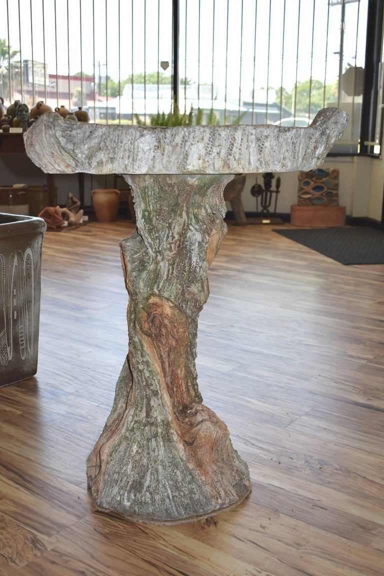 Sam Murray - Faux Bois Bird Bath San Antonio Texas Artist Concrete