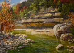"CANYON MUSIS" TEXAS HILL COUNTRY LIMESTONE WALLS CREEK