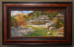 "CANYON MUSIS" TEXAS HILL COUNTRY LIMESTONE WALLS CREEK