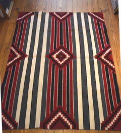 "THIRD PHASE" CHEIF'S BLANKET NAVAJO RUGS 64 X 50