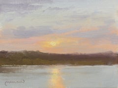 „MERIDIAN LAKE SUNSET“ BOSEQUE COUNTY CHUCK MAULDIN RAHMENGRÖSSE 9 X 11