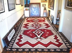 "HUGE NAVAJO RUG" NAVAJO RUG BLANKET 1930s Approx. 17 ft x 8 ft