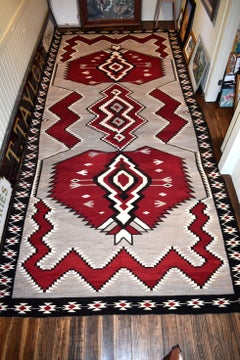 "HUGE NAVAJO RUG" NAVAJO RUG BLANKET 1930s Approx. 17 ft x 8 ft