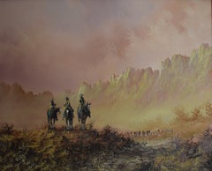 "RANGE RIDER ROUNDUP" WESTERN, MOUNTAINS, CATTLE, HORSES, COWBOYS
