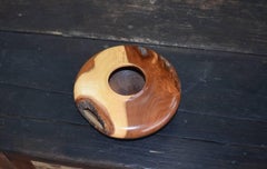 Mesquite hollow form bowl.  Natural Art Wood Turning