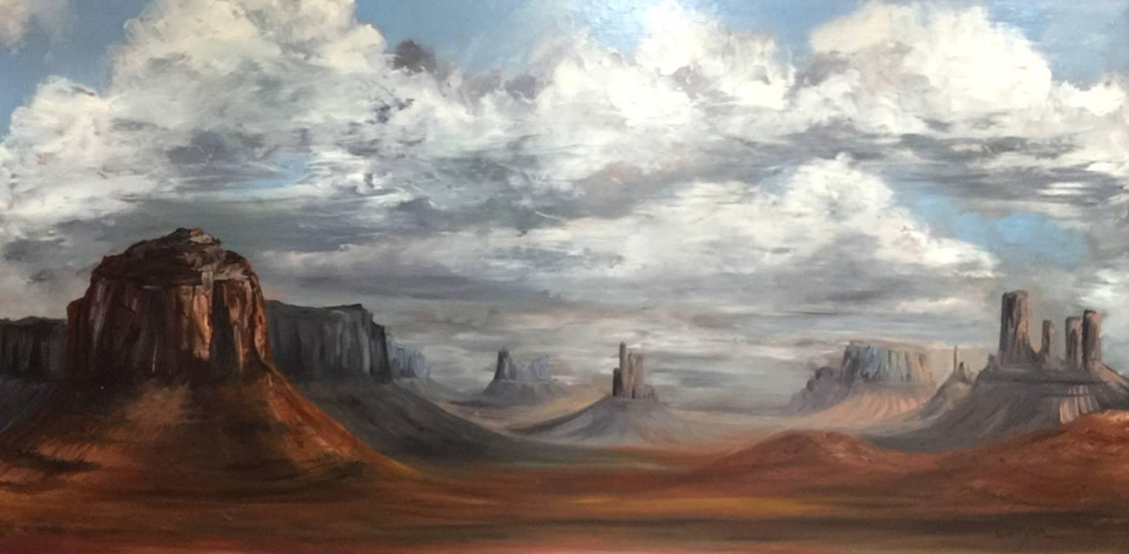 Ann Carlyon Landscape Painting - "Monument Valley" 
