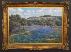 " Bluebonnets Blanco County" Texas Hillcountry Landscape
