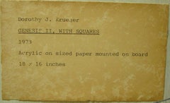 "Génesis II con cuadrados"    Sólo en blanco y negro.  Moderno