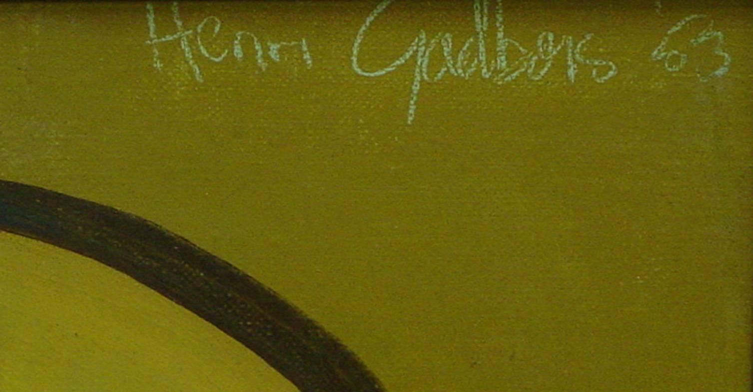 « The Juggler » (le paquet) - Painting de Henri Gadbois
