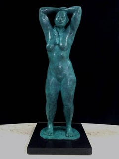 "The Bather"  Bronze Mexican Bather Nude