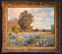 "Bluebonnets Texas Hill Country"  Circa 1930s
