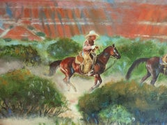 "Our Real Work Is In The Valley"   West Texas Cowboy scene