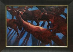 "Dusk Till Dawn"  An unusual perspective of a herd of horses. Looking from above