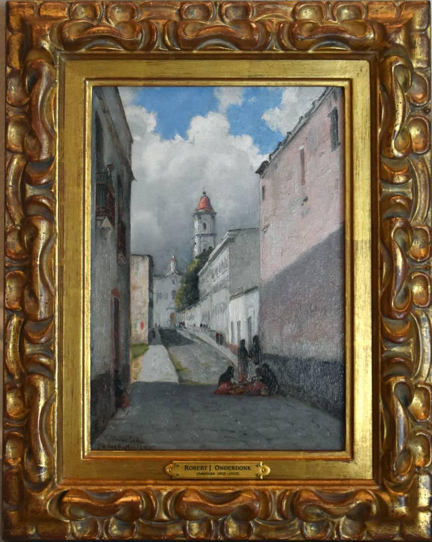 Robert Jenkins Onderdonk Landscape Painting - "Toluca, Mexico" by Robert Onderdonk  (1852-1917)