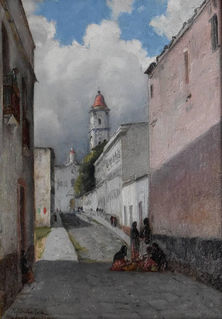 « Toluca, Mexique » par Robert Onderdonk  (1852-1917) - Painting de Robert Jenkins Onderdonk