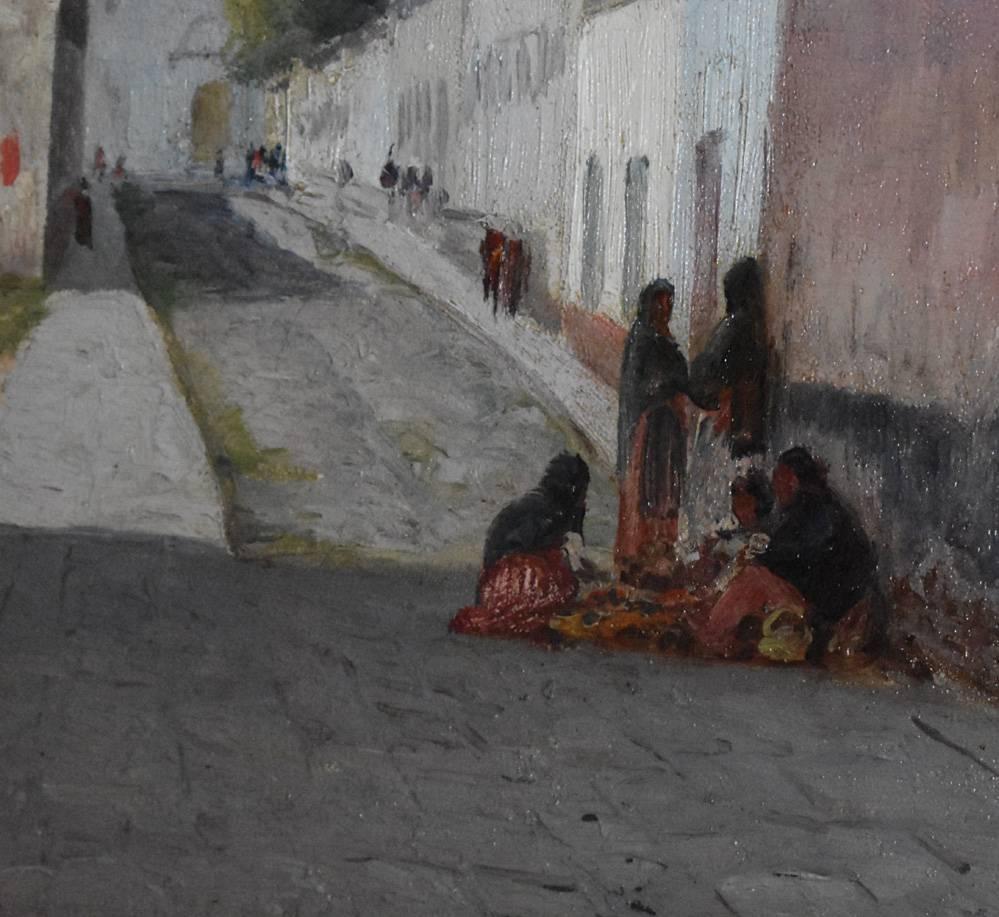 « Toluca, Mexique » par Robert Onderdonk  (1852-1917) - Marron Landscape Painting par Robert Jenkins Onderdonk