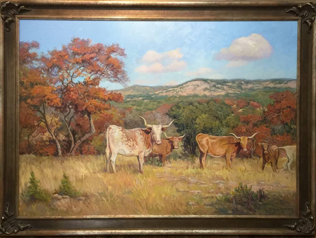 Eric Harrison  (1971 - )  Texas Hill Country Artist  
Image Size: 34 x 48   Frame Size: 41 x 55  Medium: Oil    
