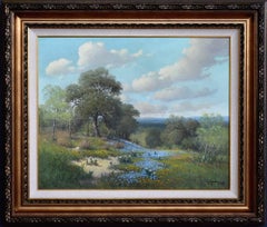 "Natures Gift"  Painted 1970 Texas Hill Country Bluebonnet