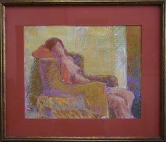 "Seated Nude"  MID CENTURY MODERN HOUSTON ARTIST