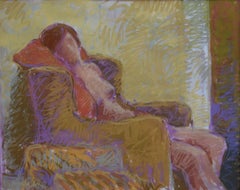 "Seated Nude"  MID CENTURY MODERN HOUSTON ARTIST