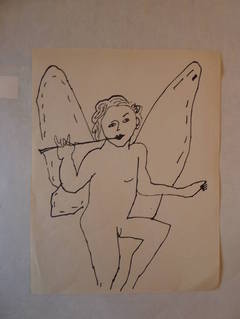 Vintage Vertical Angel