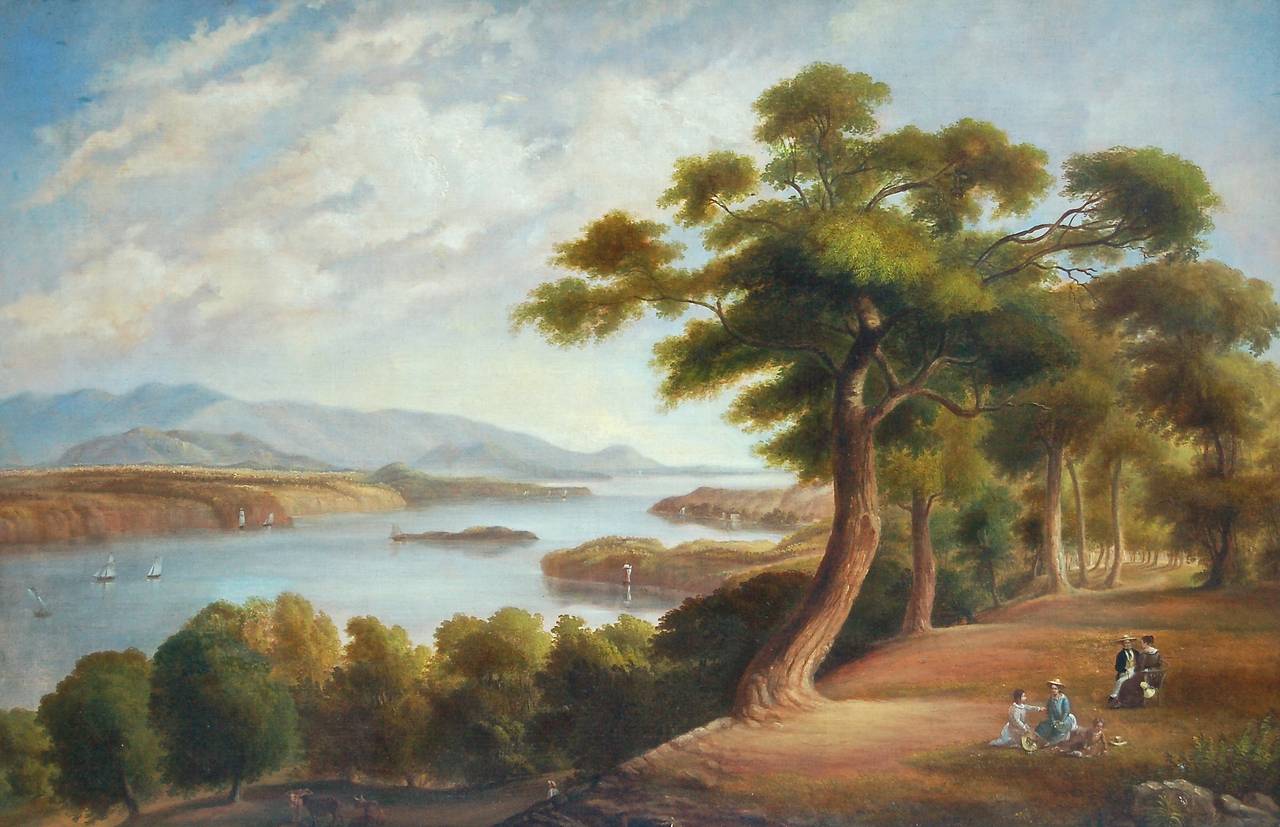 Unknown Landscape Painting - The View From Hyde Park