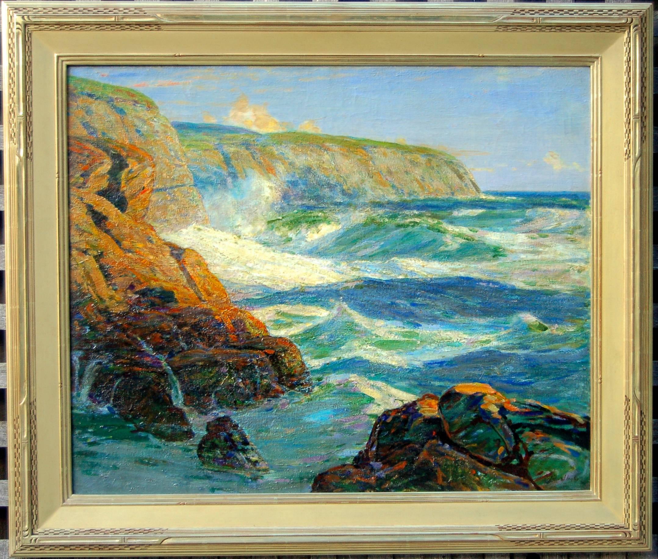 Cliffs On The Irish Coast - Painting by John Inglis