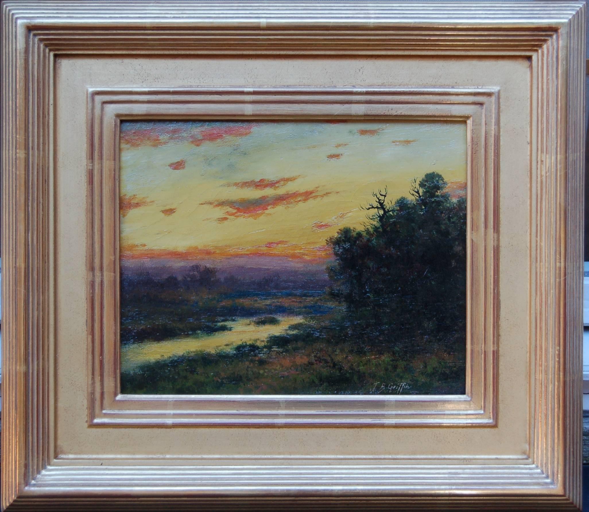 Thomas B. Griffin Landscape Painting - At Dusk