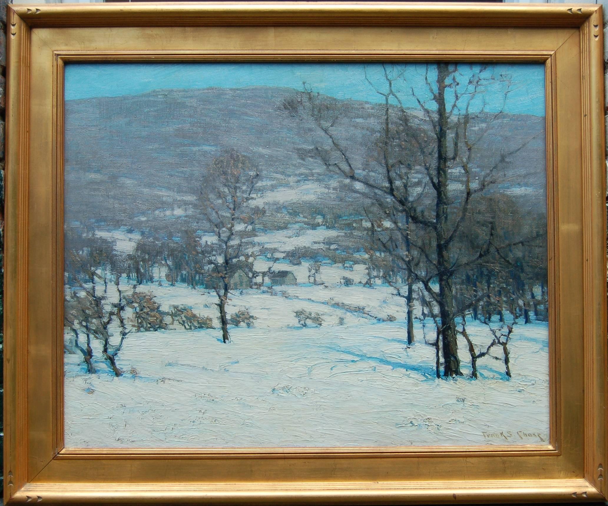 Frank Swift Chase Landscape Painting - Winter Near Woodstock, NY