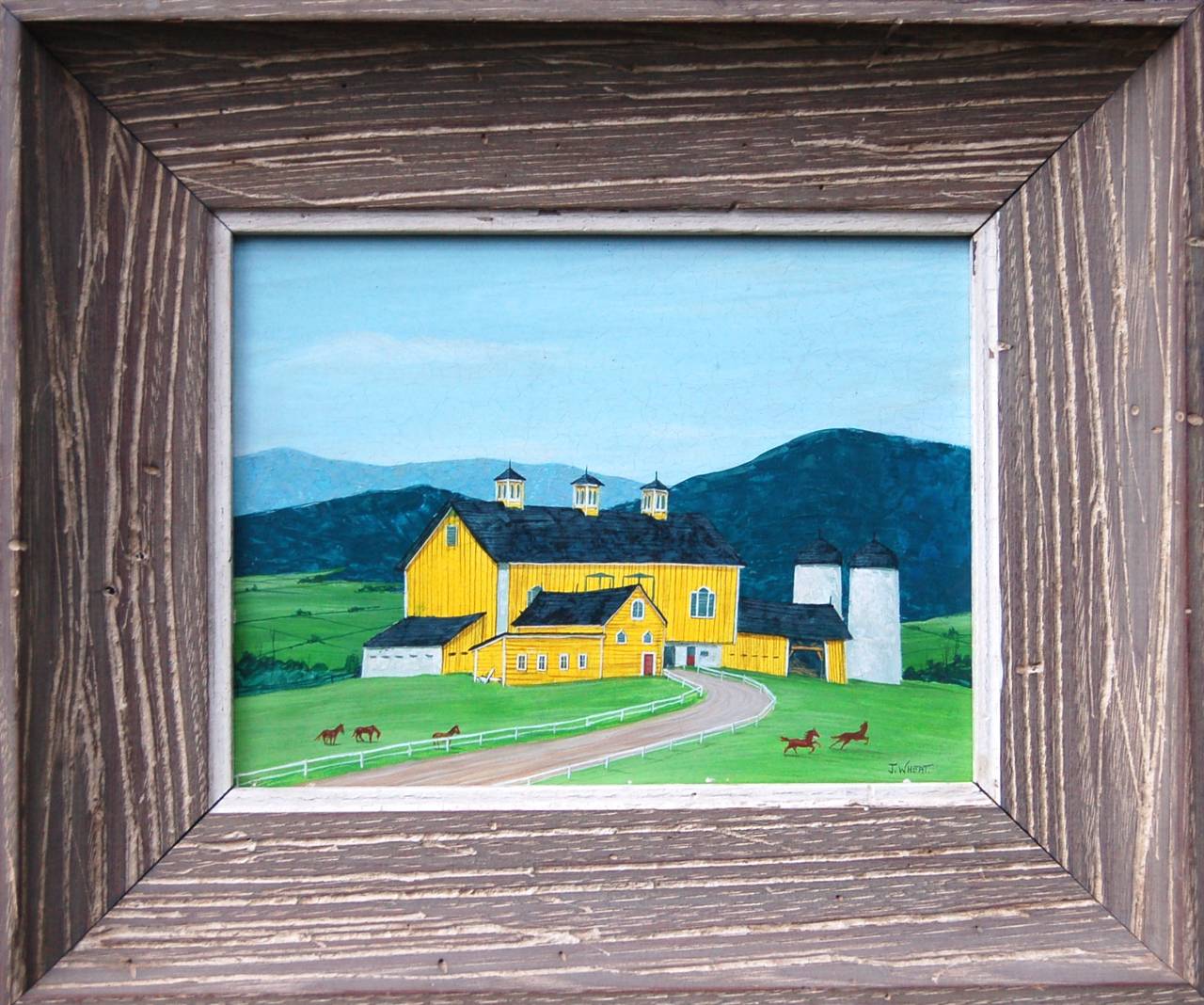 The Yellow Barn - Painting by John Potter Wheat