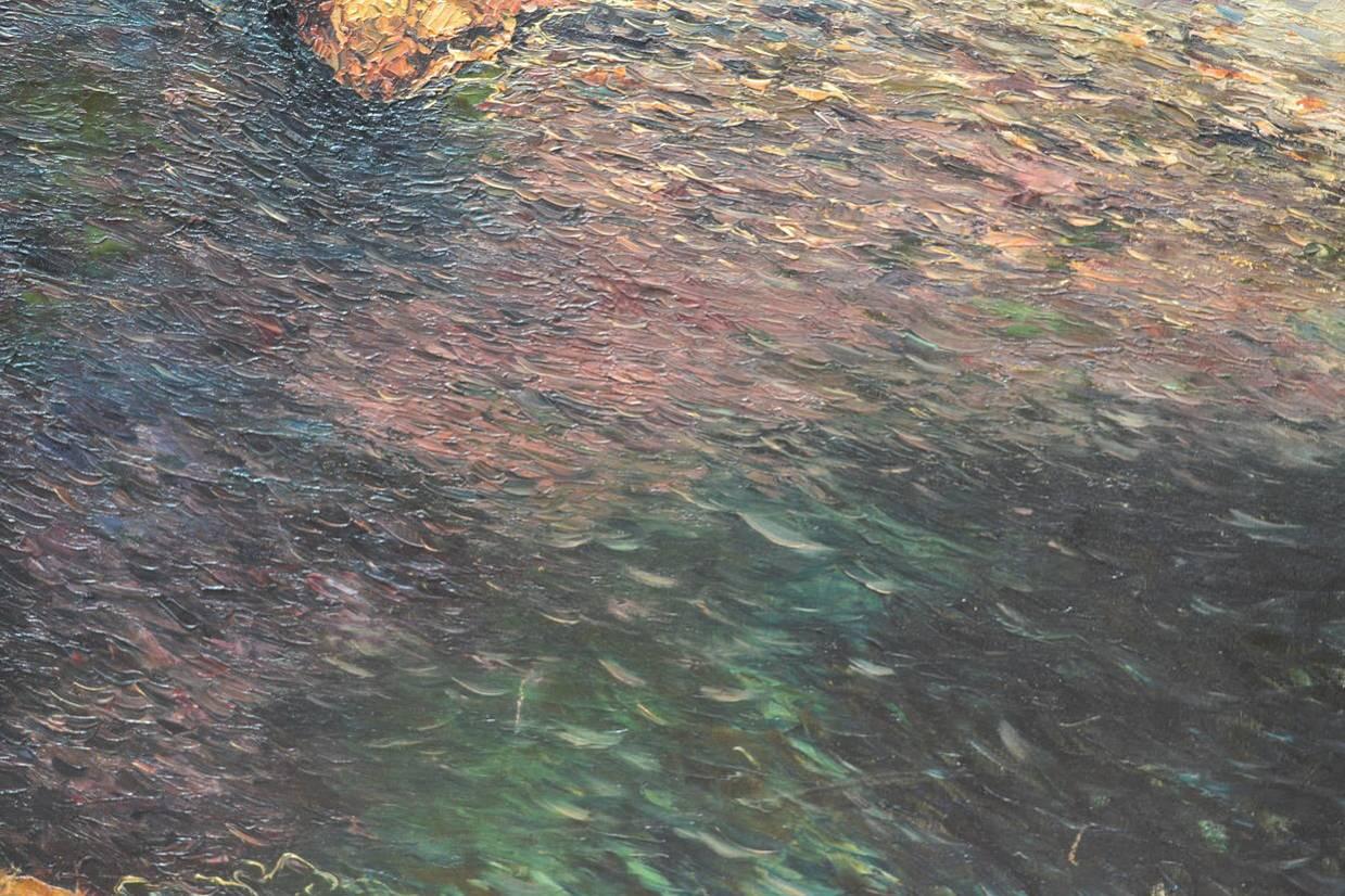 Isle of Capri - Impressionist Painting by Matteo Sarno