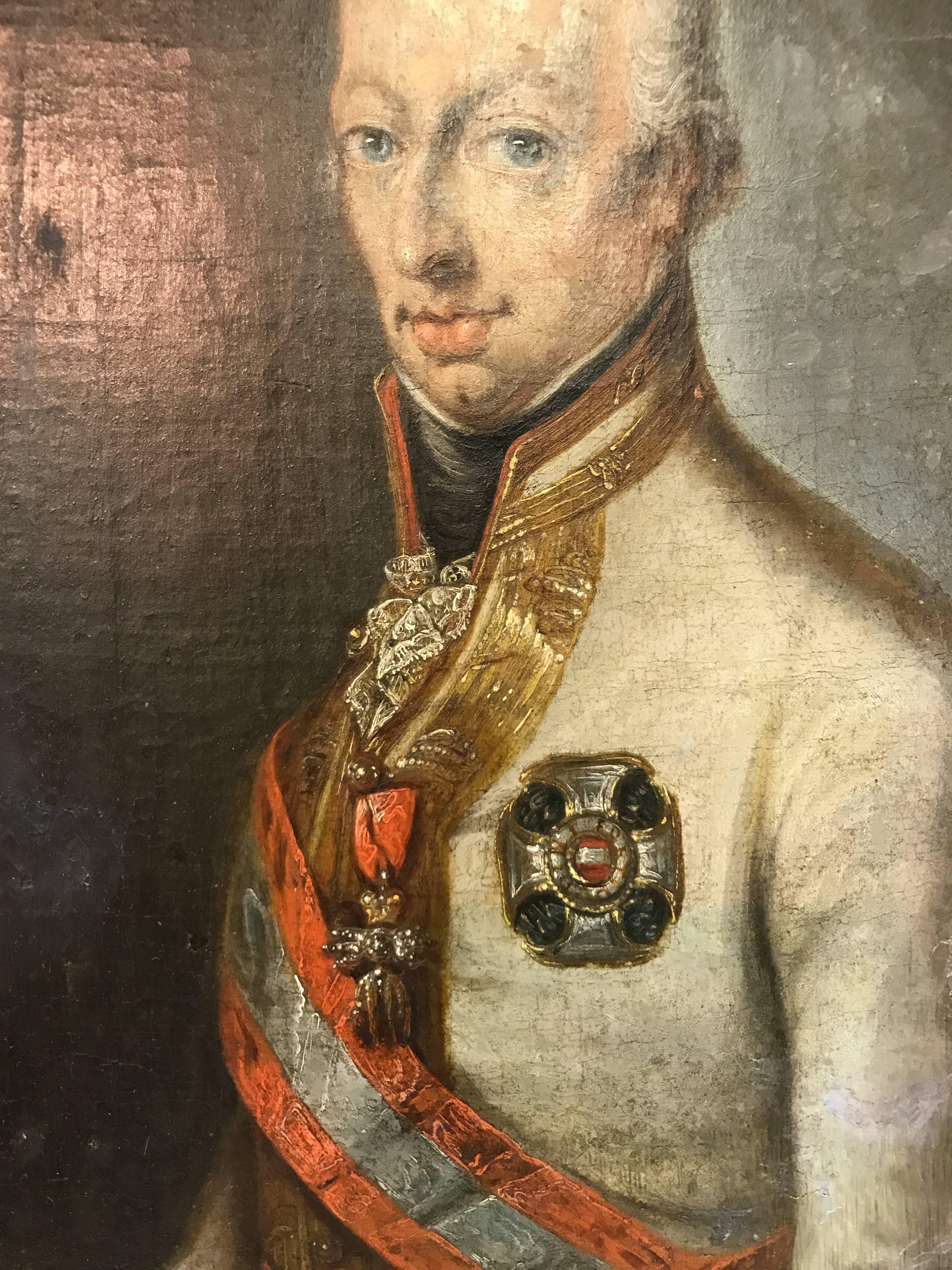 Portrait of Kaiser Ferdinand I of Austria - Brown Figurative Painting by Unknown