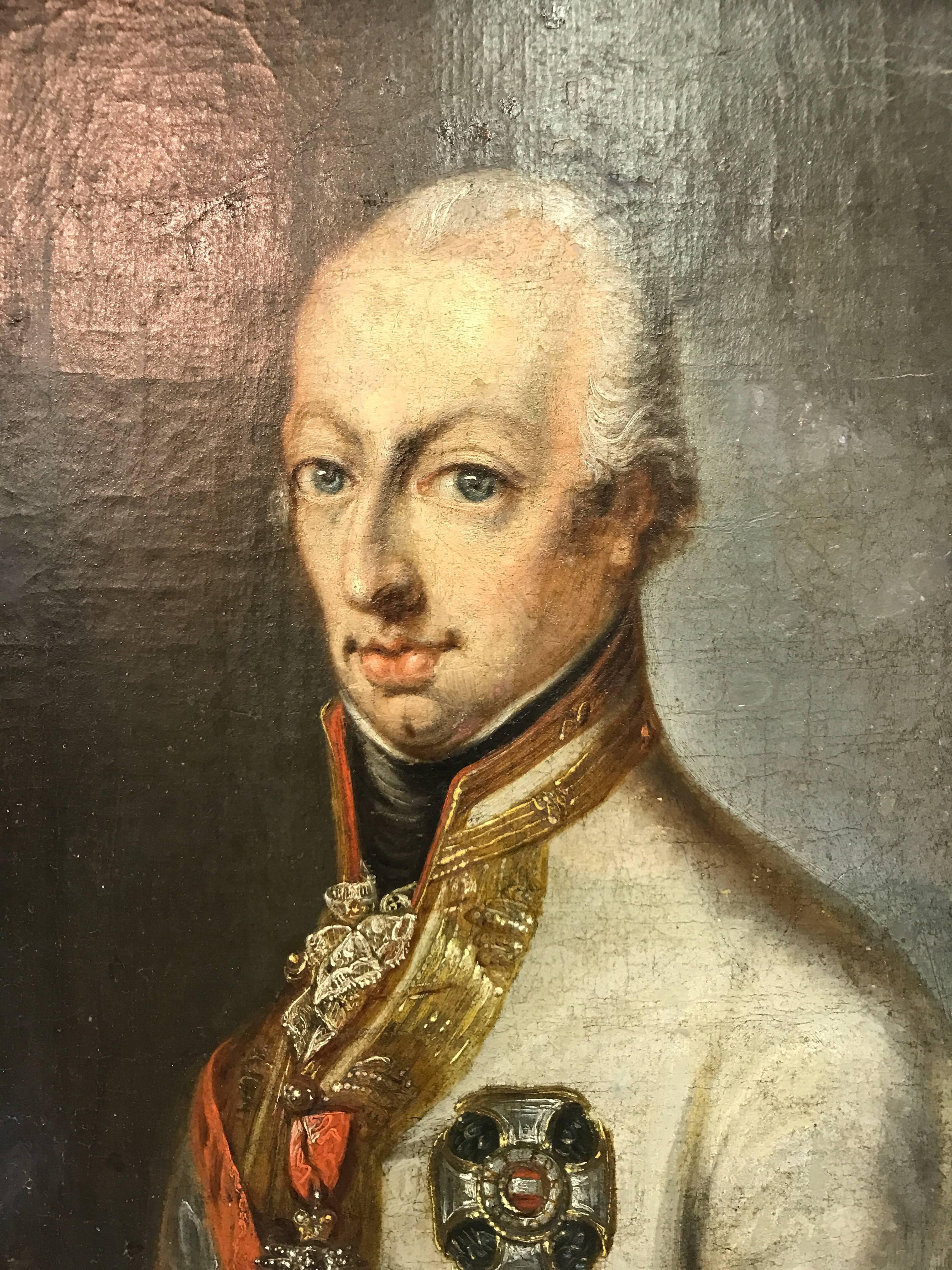 Portrait of Kaiser Ferdinand I of Austria - Painting by Unknown