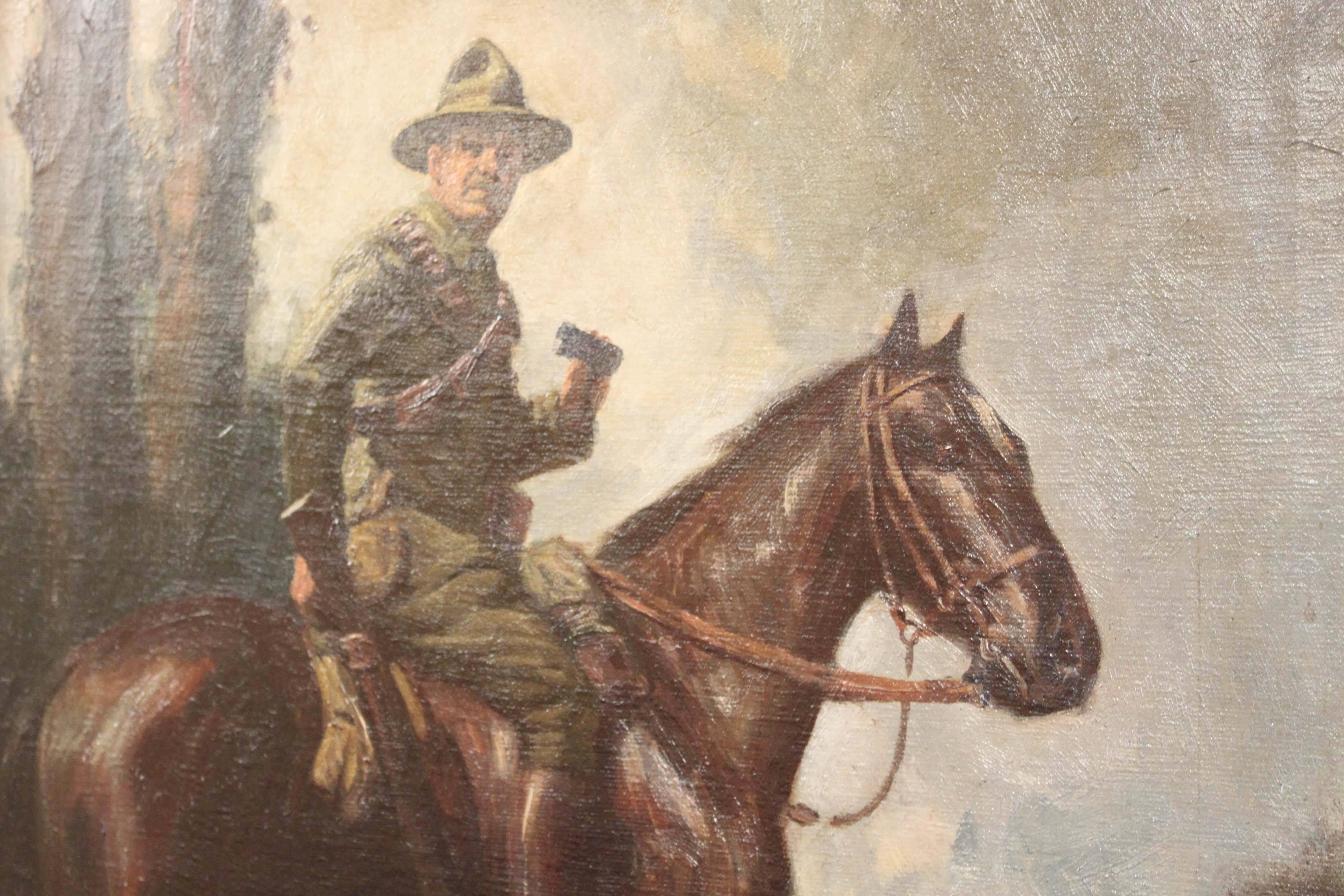 The Ranger - American Realist Painting by Frederick Merritt Gardiner 