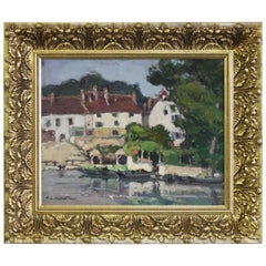 Impressionist French Village Scene