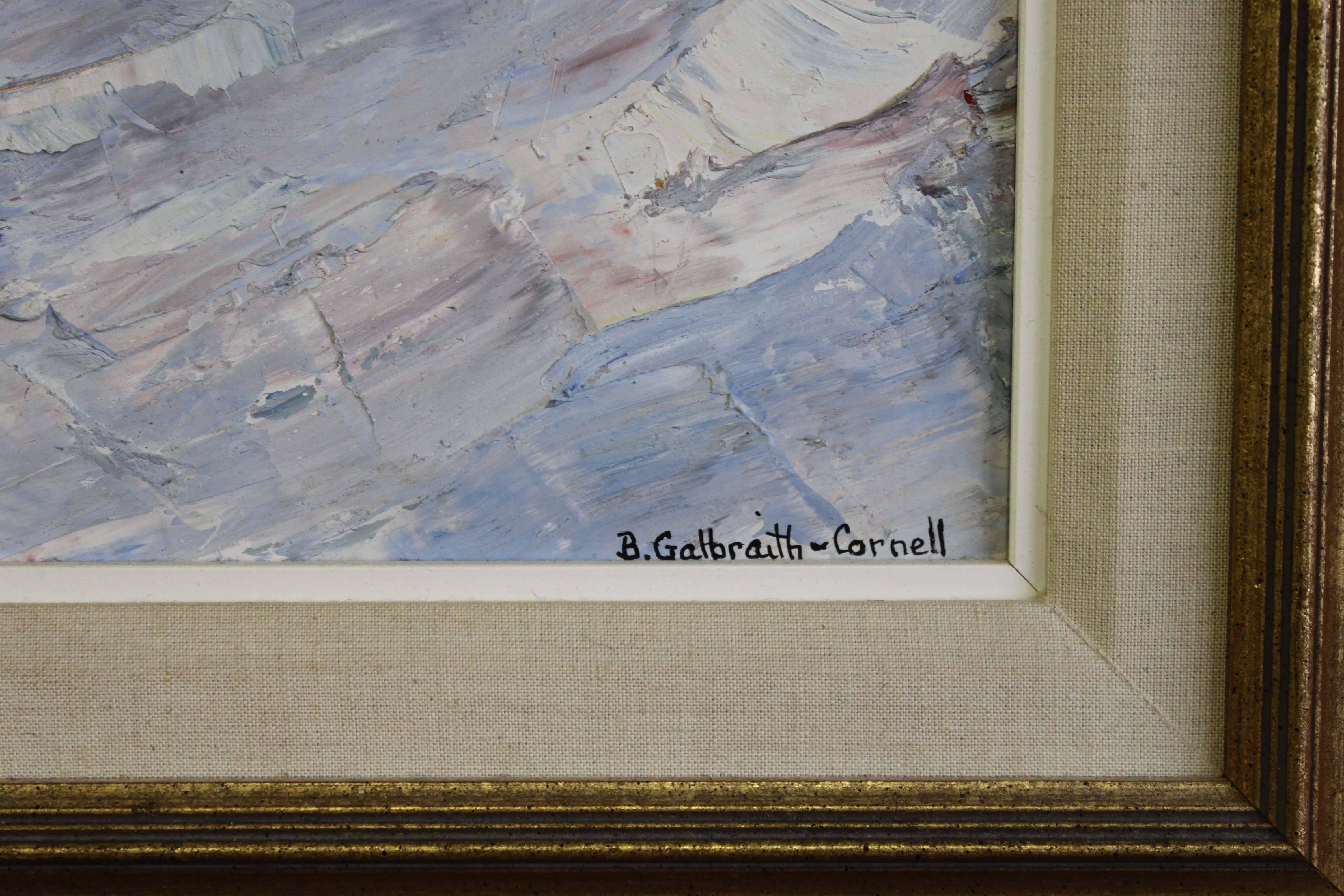 Abstract - Gray Abstract Painting by Elisabeth Roberta Galbraith-Cornell