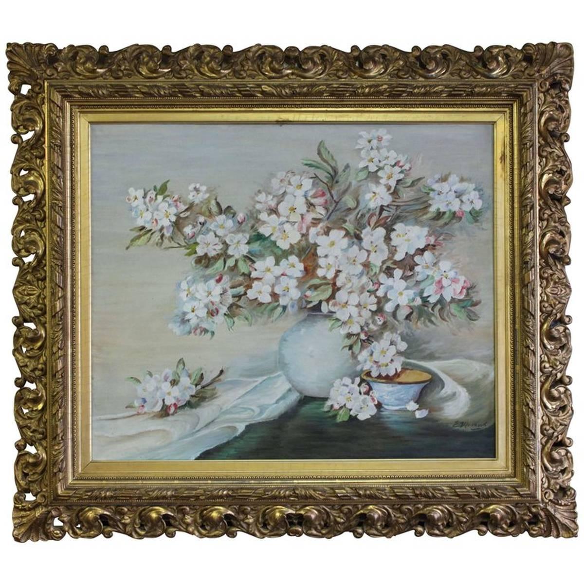 E. Morand Still-Life Painting - Floral Painting