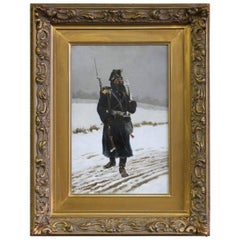 Eastern European Soldier in the Snow