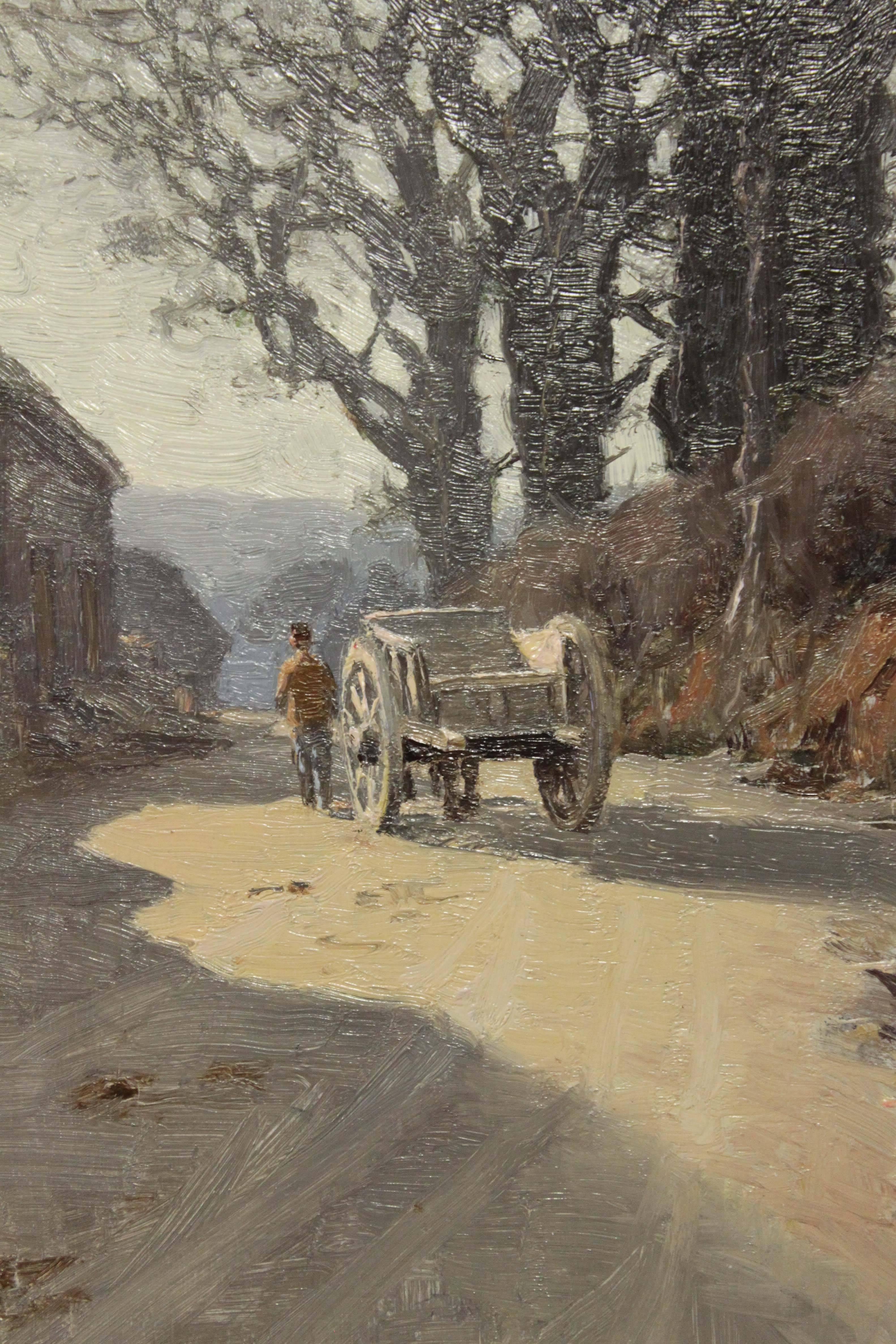 Winter’s Afternoon - Painting by José Weiss